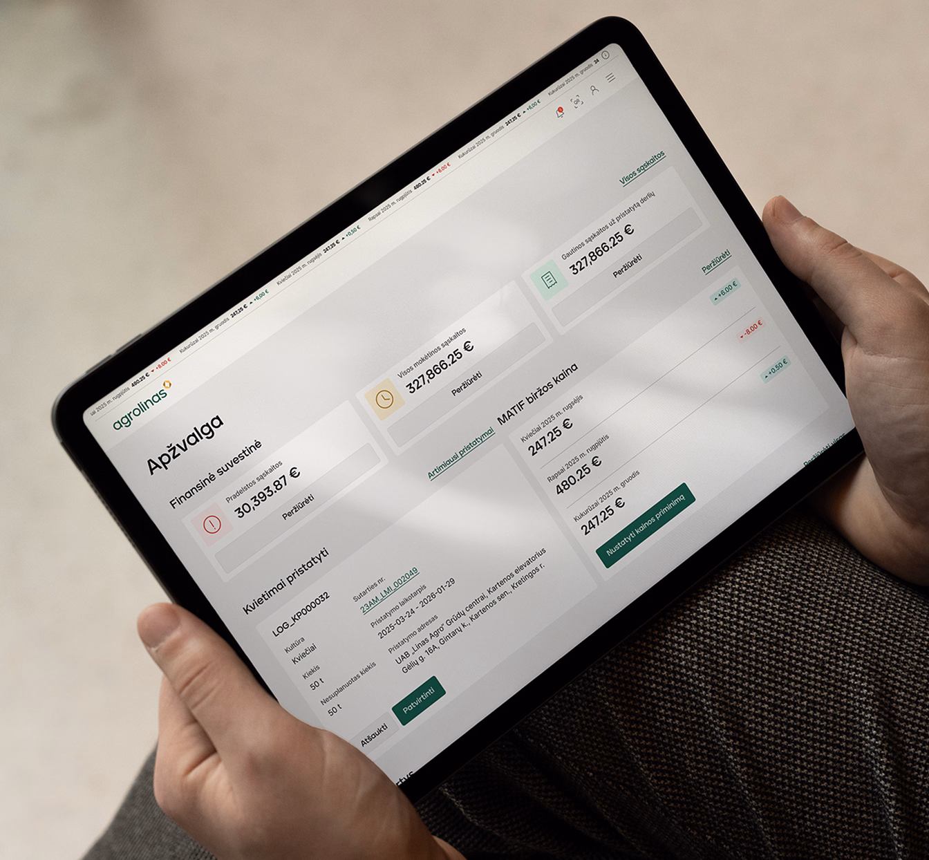 Agro Linas - Digital platform