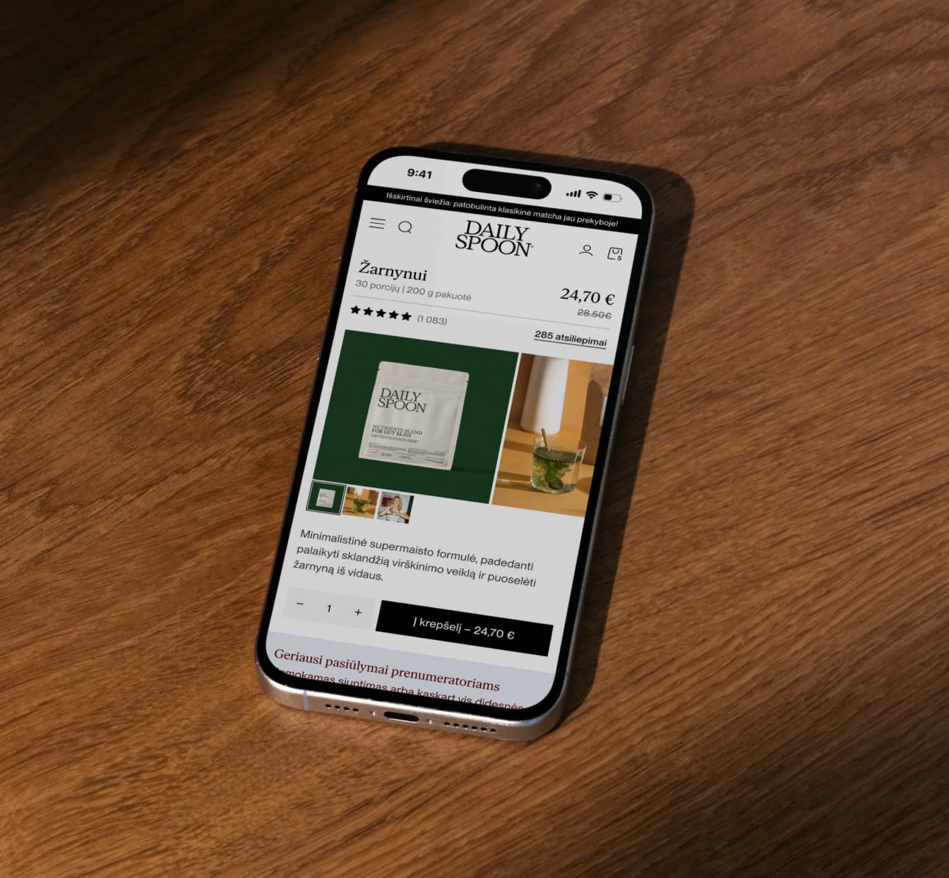 Daily Spoon - E-commerce