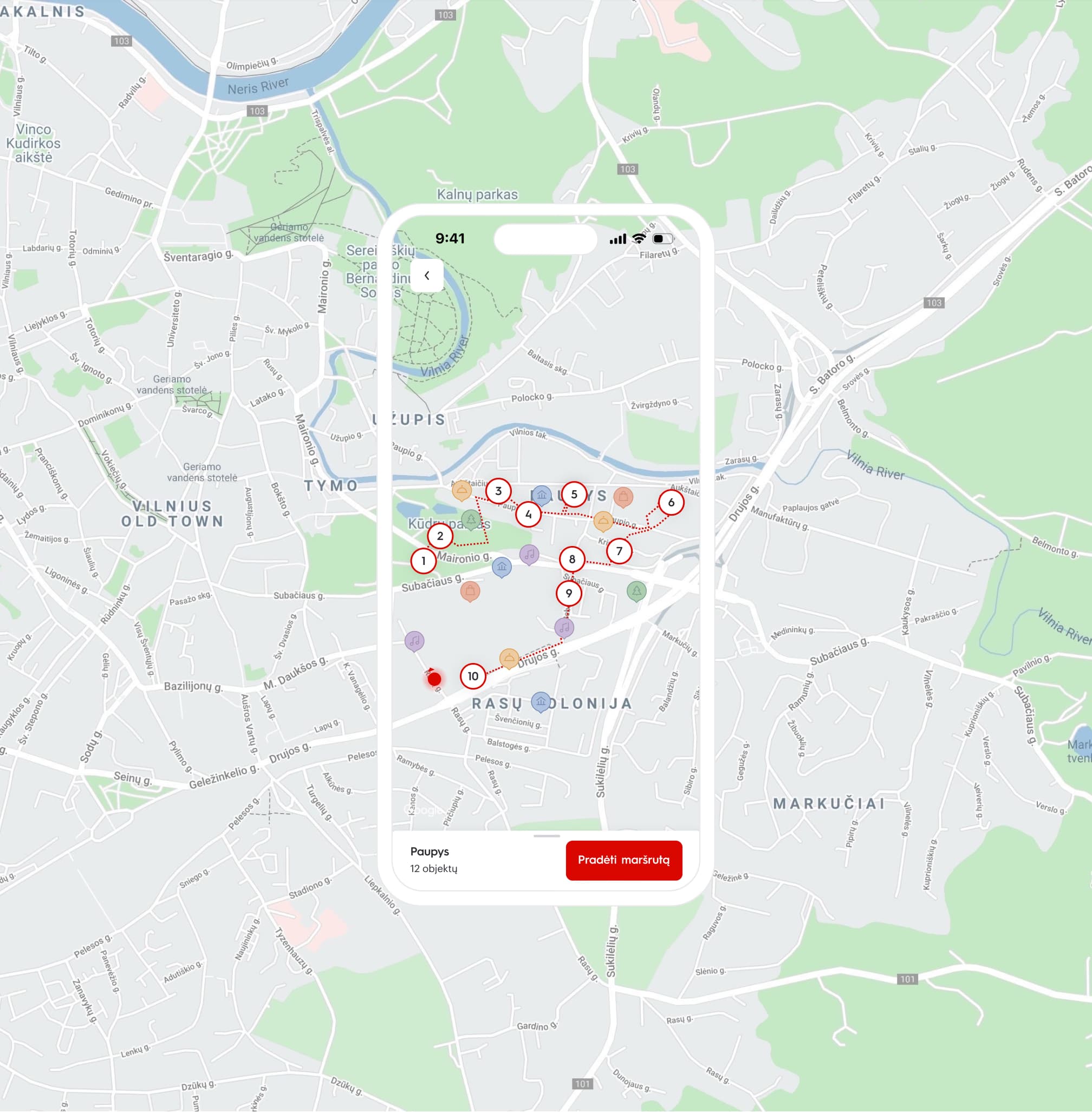 Neakivaizdinis Vilnius - Digital platform & Mobile application