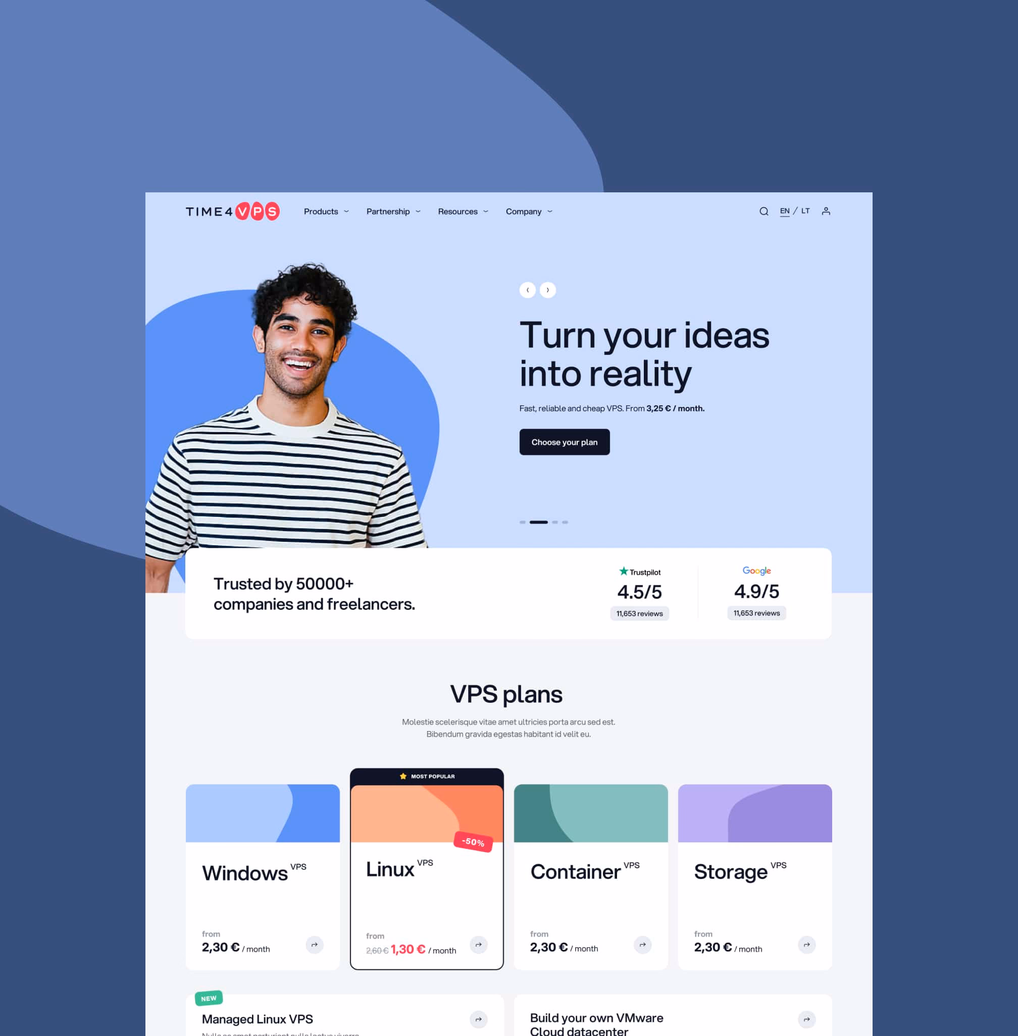 Time4vps - Website